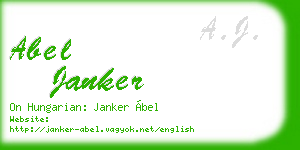 abel janker business card
